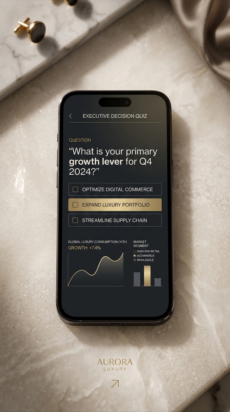 Mobile campaign and interactive decision quiz creative example